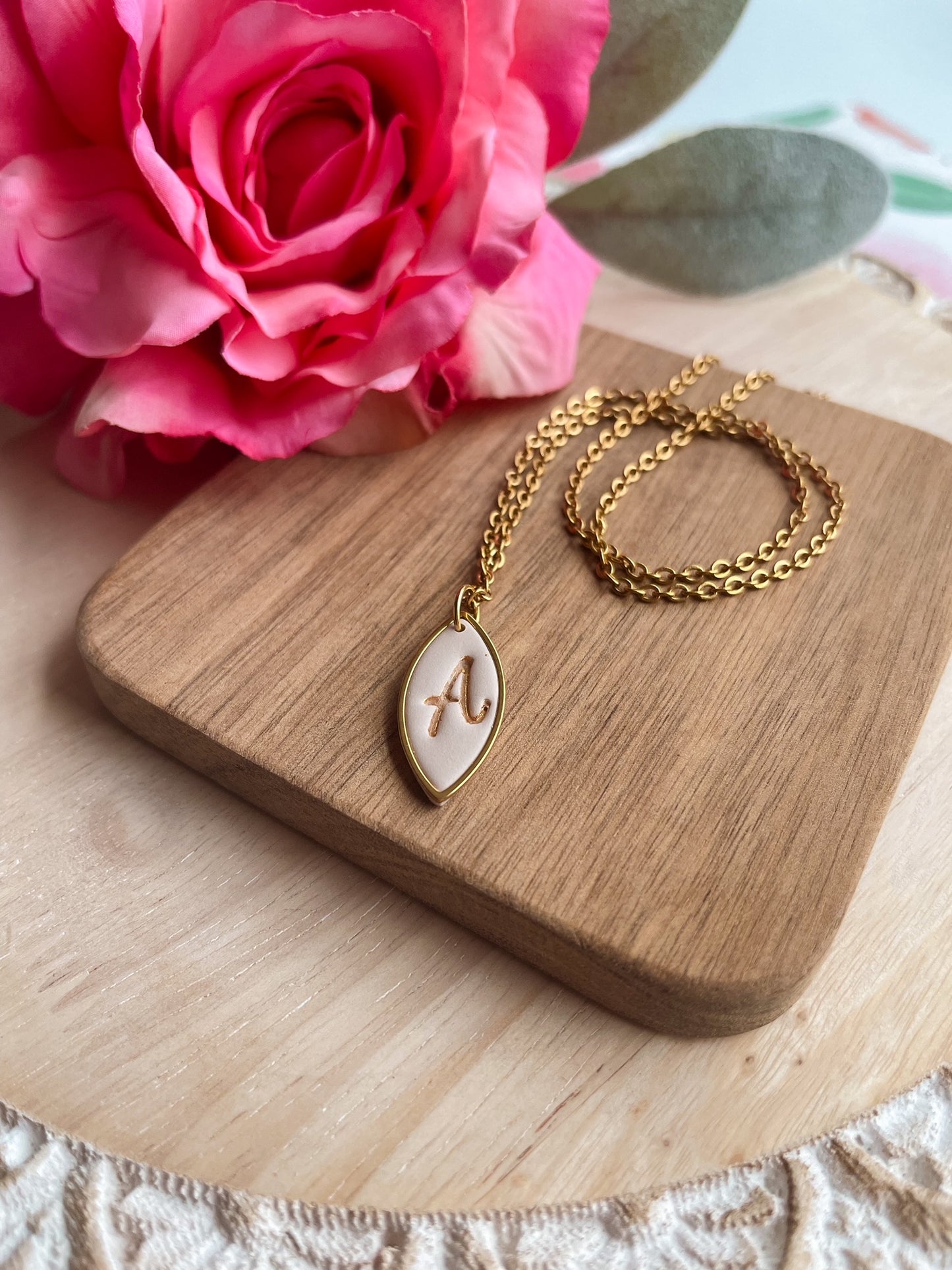 Lovely Initials Necklace with Charm