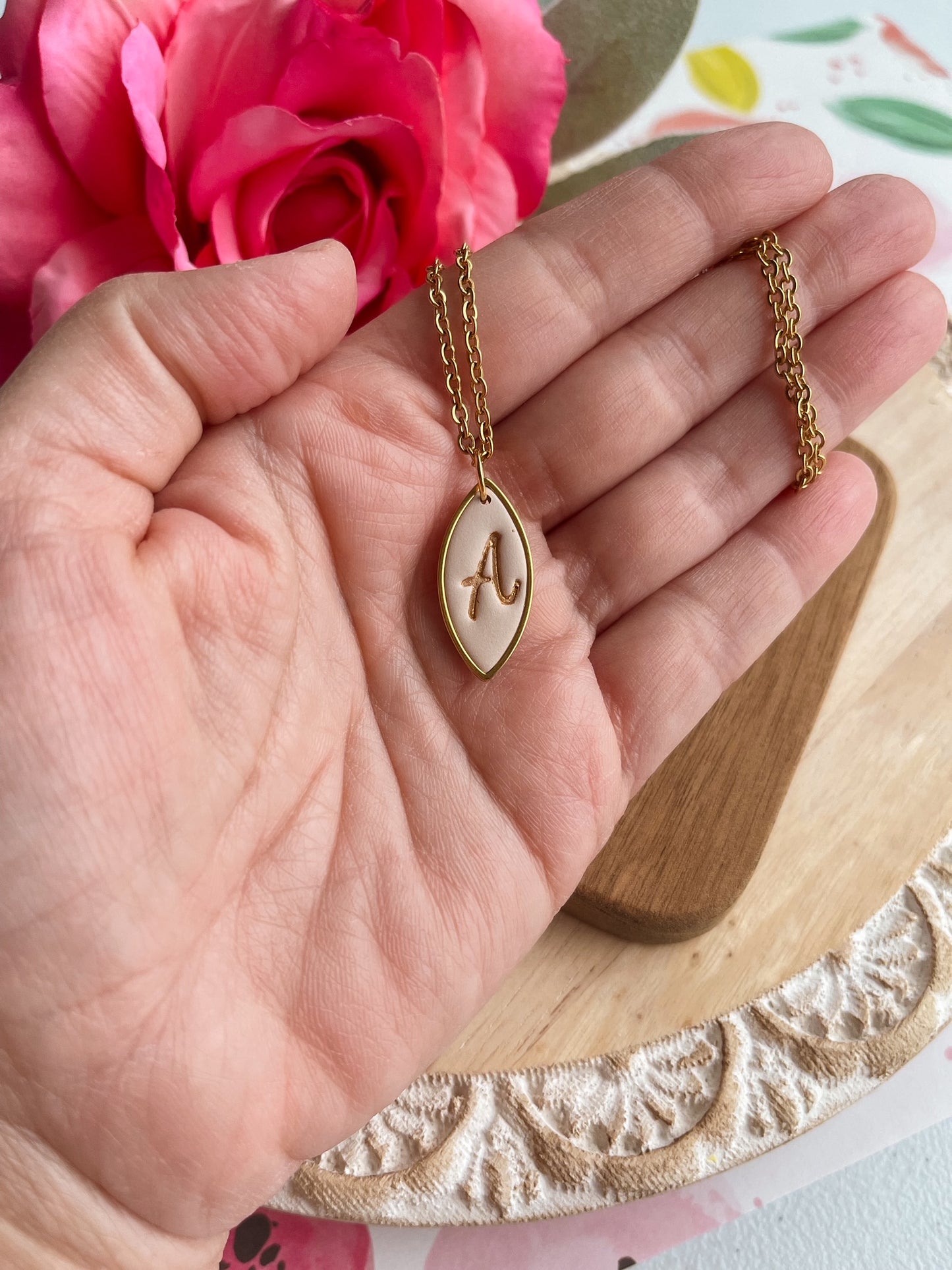 Lovely Initials Necklace with Charm