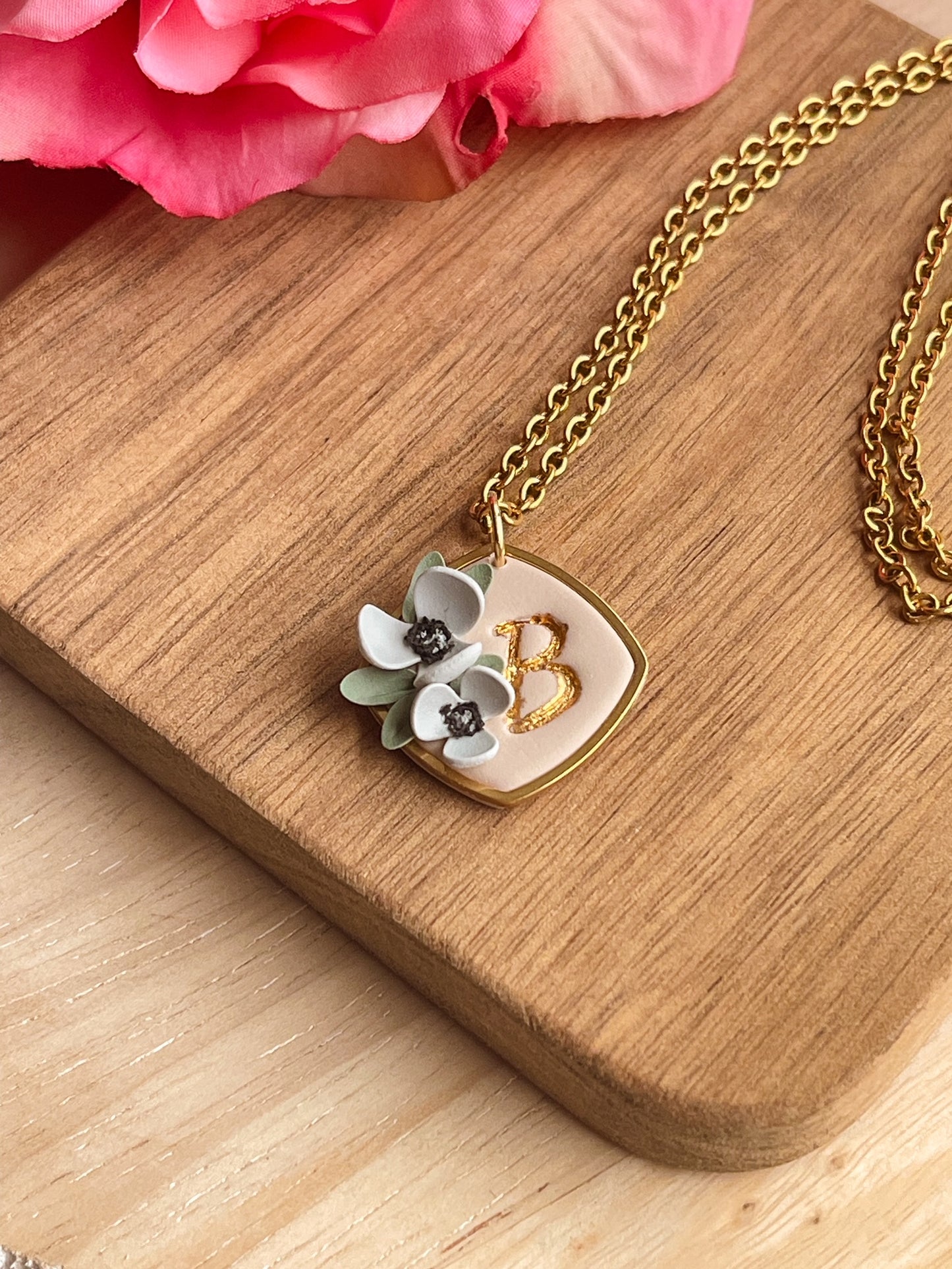 Lovely Initials Necklace with Charm