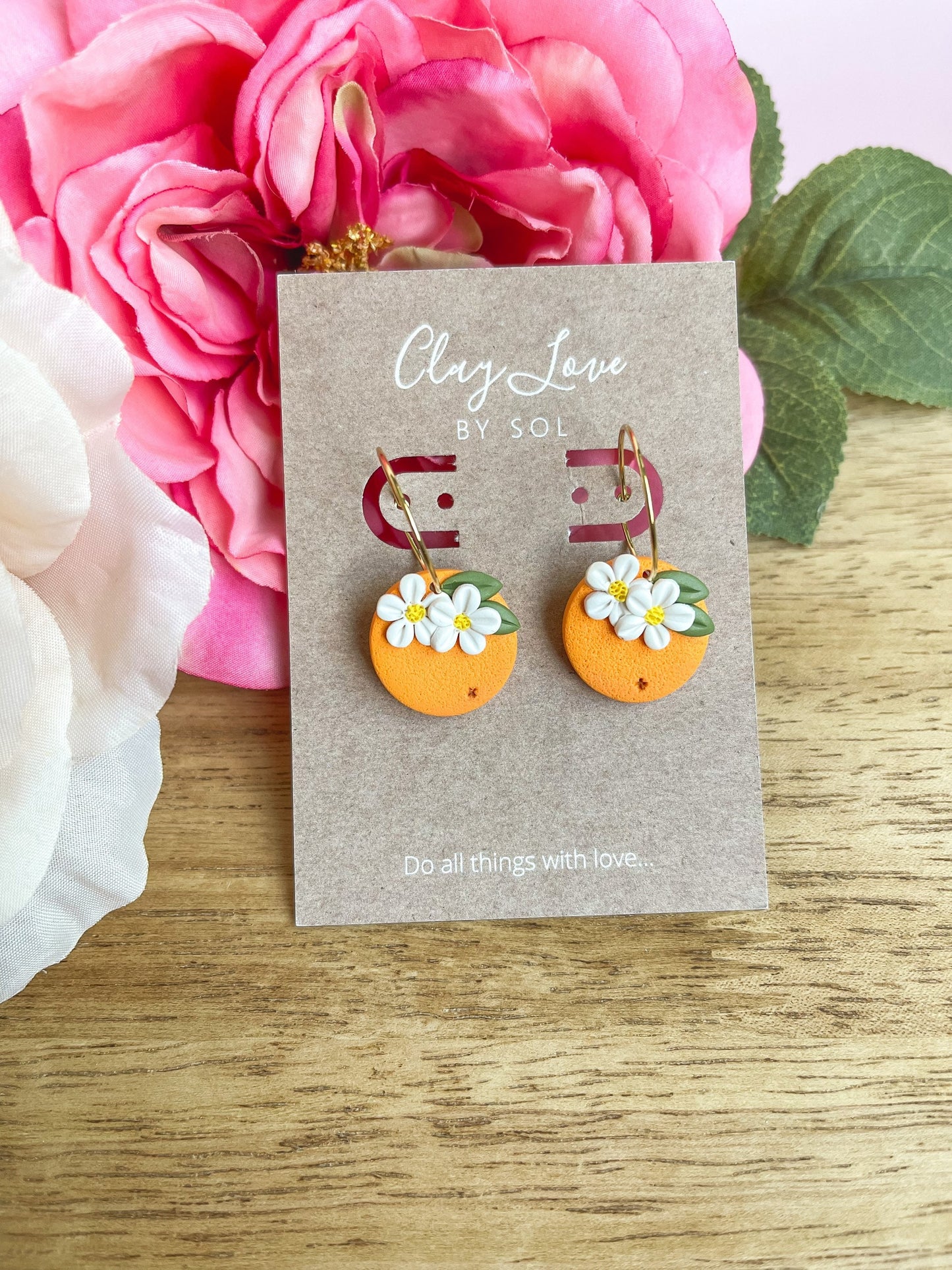 Orange Blossom Earrings