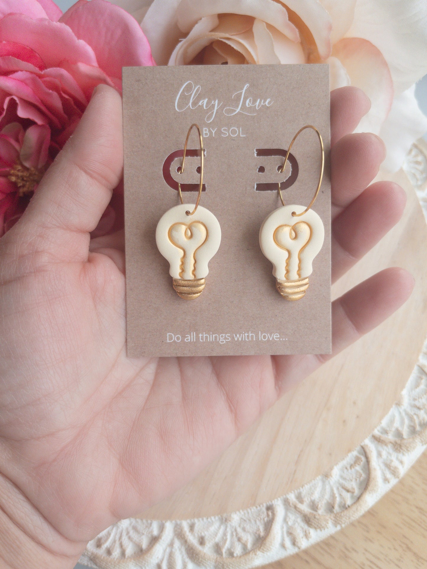 Lightbulb Idea Dangle Earrings