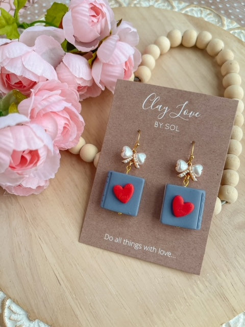 Book of Love Dangle Earrings