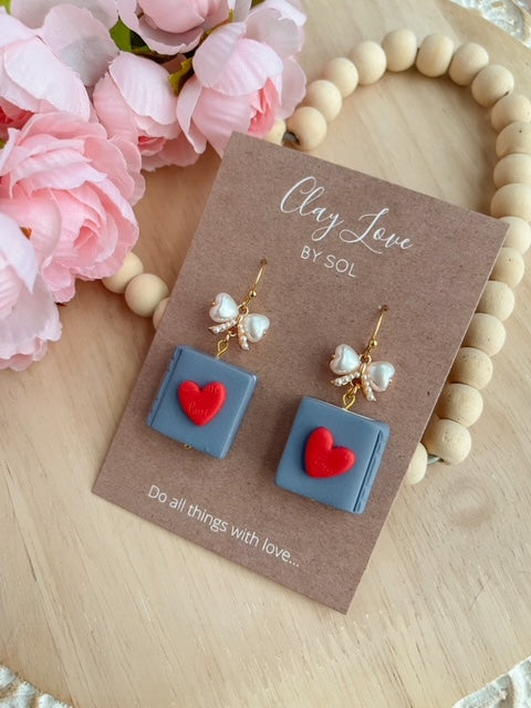 Book of Love Dangle Earrings