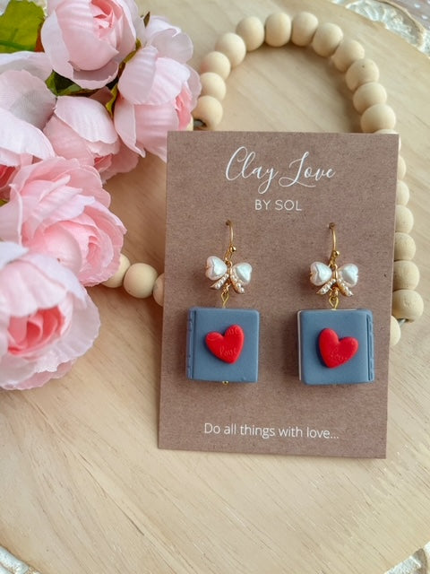 Book of Love Dangle Earrings