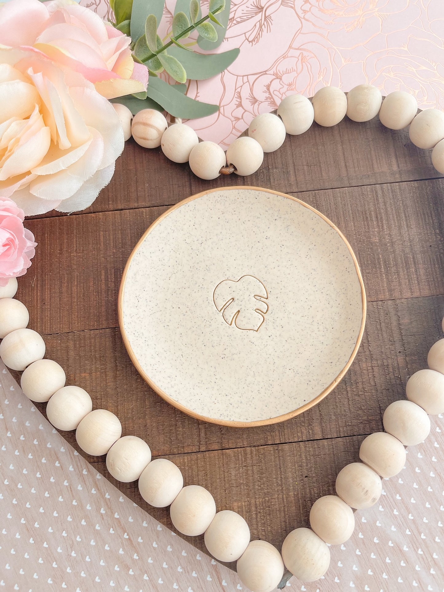 Monstera Center Jewelry Dish