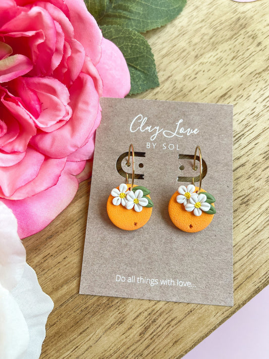 Orange Blossom Earrings