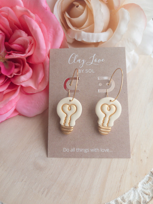 Lightbulb Idea Dangle Earrings